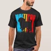 T-shirt Maltipoo choie le cadeau d'amants (Devant)
