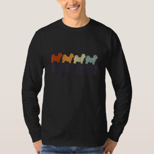 T-shirt Maltipoo Rétro Vintage Maman Papa Chien Femmes