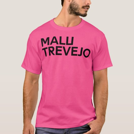 T-shirt Malu Trevejo Chanteur cubain - Version noire (Devant)