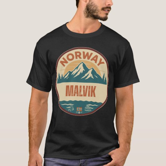 T-shirt Malvik, Norge Norvège (Devant)