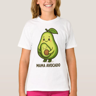 T-shirt Mama Avocado avec bébé - Joli dessin animé