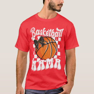 T-shirt Mama Basket-ball Coquette Nœud Jour de Match Drôle