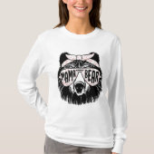 T-shirt Mama Bear Face Lunettes de soleil Mère Maman Mère (Devant)