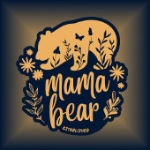 T-shirt Mama Bear Fondée 2024 Boho