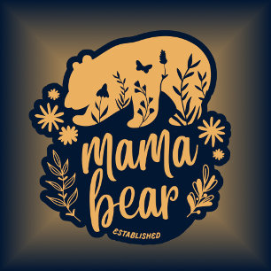 T-shirt Mama Bear Fondée 2024 Boho