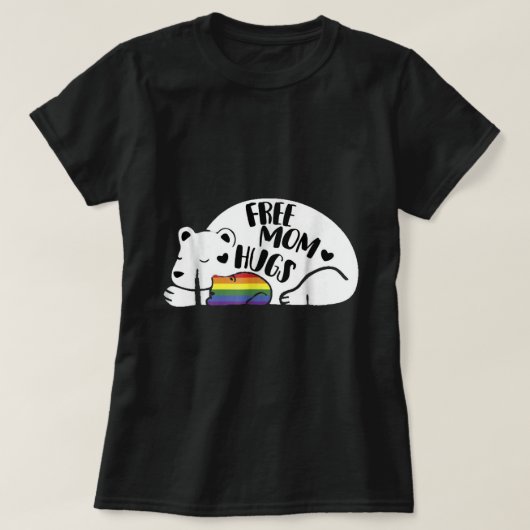 T-shirt Mama Bear Free Maman Hugues (Design devant)