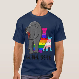 T-shirt Mama Bear LGBT Gay Trans Fierté soutien LGBTQ Para