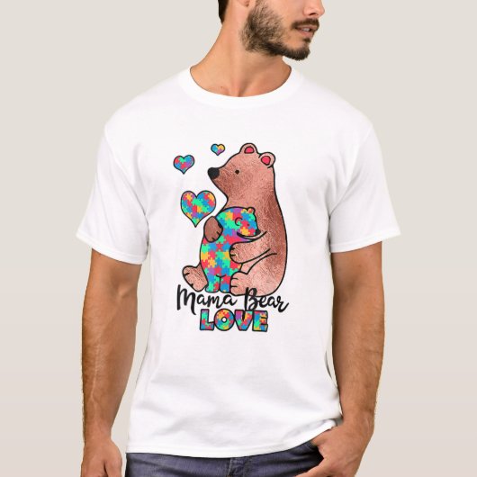 T-shirt Mama Bear Love Dons (Devant)