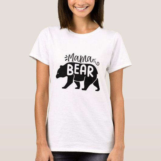 T-shirt Mama Bear - Maman  (Devant)