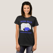 T-shirt Mama Bear Sensibilisation à l'OSTÉOGÉNÈSE IMPARFAI (Devant entier)
