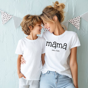 T-shirt Mama Black Lettering