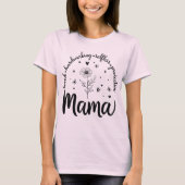 T-shirt Mama Boho Flowers Maman (Devant)