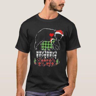T-shirt Mama Buffalo Ours Plaid Maman Femmes Équipe Père N