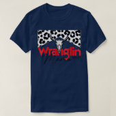 T-shirt Mama Bull Skull Leopard Western Mothers  (Design devant)