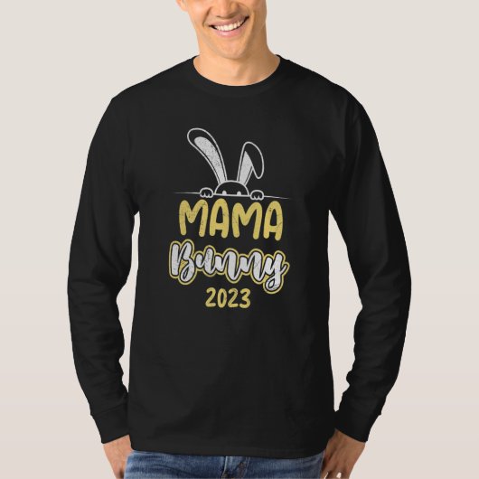 T-shirt Mama Bunny 2023 pregnant expecting baby mom (Devant)