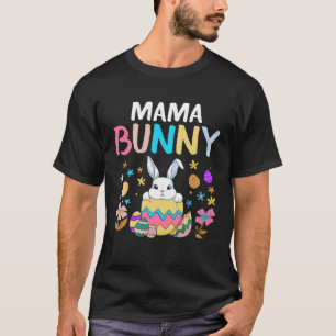 T-shirt Mama Bunny Maman Joyeuse Fête de Pâques Femmes Mèr