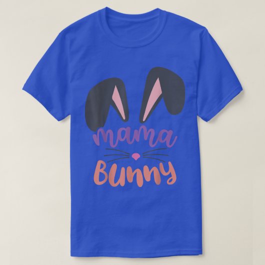 T-shirt Mama Bunny Pâques (Design devant)