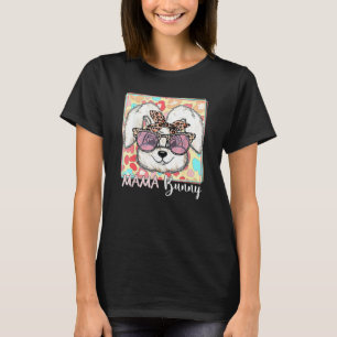 T-shirt Mama Bunny Porte Des Lunettes Bunny Matching Famil