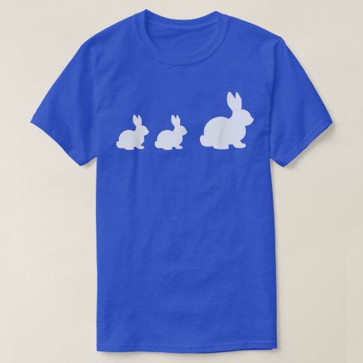 T-shirt Mama Bunny Rabbit With 2 Precious Little Baby Bunn (Design devant)