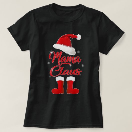 T-shirt mama claus (Design devant)