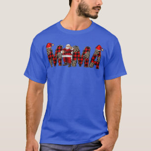 T-shirt Mama Claus Joyeux Noël Drôle maman Lover Leopard