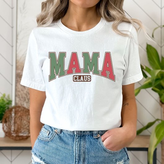 T-shirt Mama Claus, maman de Noël