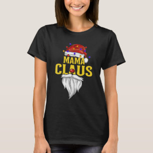 T-shirt Mama Claus Pajama de Noël Famille Correspondant