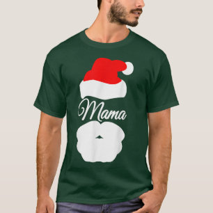 T-SHIRT MAMA CLAUS SANTA CLAUS NIKOLAUS COSTUME MÈRE FEMME