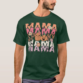 T-shirt Mama Costume Éffrayant d'Halloween, Fantôme, Citro