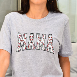 T-shirt Mama de baseball