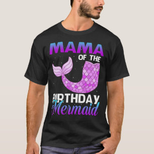 T-shirt MAMA de l'Anniversaire Mermaid Shirt Correspondanc