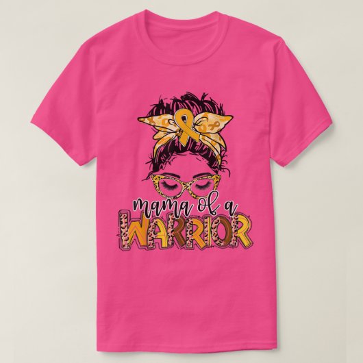 T-shirt Mama De Sensibilisation Au Cancer De L'Enfance D'U (Design devant)