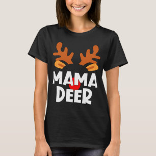 T-shirt Mama Deer Matching Family Tribu Christmas Reindeer