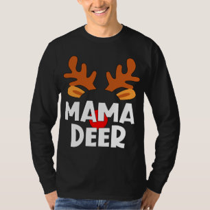 T-shirt Mama Deer Matching Family Tribu Christmas Reindeer