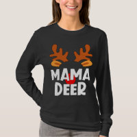 Mama Deer Matching Family Tribu Christmas Reindeer