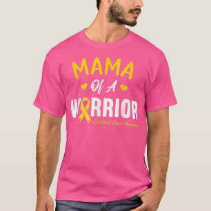 T-shirt Mama D'Un Héros Guerrier Sensibilisation Au Cancer
