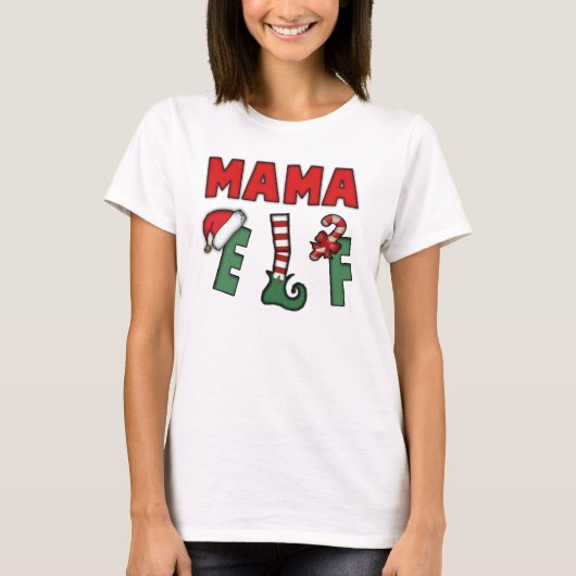 T-SHIRT MAMA ELF (Devant)
