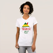 T-shirt Mama Elf Noël Fête Famille Amusants (Devant entier)
