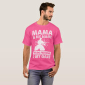 T-shirt Mama Est Mon Nom Aikido Combattre Est Mon Jeu Aiki (Devant entier)