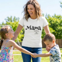 Mama Établi Nom Personnalisé Enfants Nouvelle Mama
