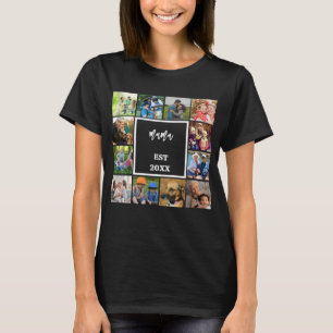 T-shirt Mama Établie Dans Photo de la Fête des mères mod