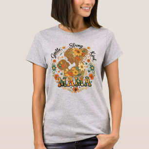 T-shirt Mama Floral Esthétique Rétro - Vintage