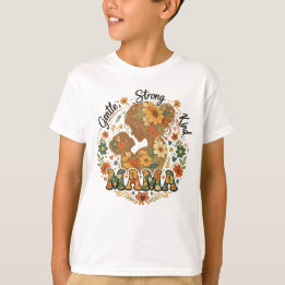 T-shirt Mama Floral Esthétique Rétro - Vintage
