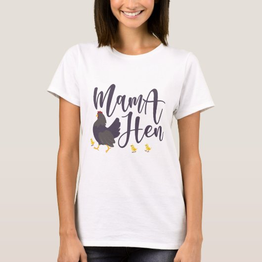 T-shirt Mama Hen, Amoureux Du Poulet (Devant)