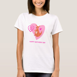 T-shirt Mama Kangaroo et Joey Happy Mother's Day