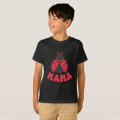 T-shirt Mama Ladybug First Birthday Girl Family Matching P (Devant entier)