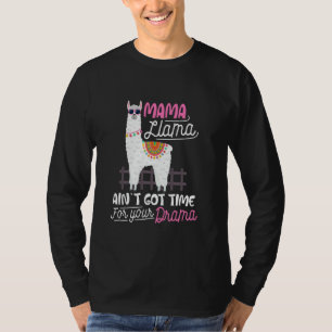T-shirt Mama Lama Drôle Vie de Maman Animal Mignon Amoureu