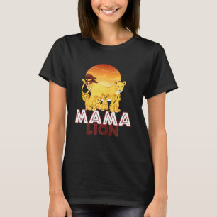 T-shirt Mama Lion - Big Cat Famille Mère Enfants Tee Lon