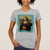 T-shirt Mama Lisa et Les Conversations Noir (Devant)