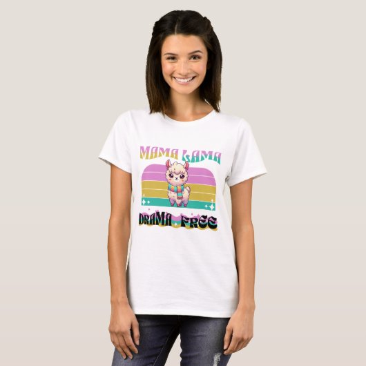 T-shirt Mama Llama (Devant entier)